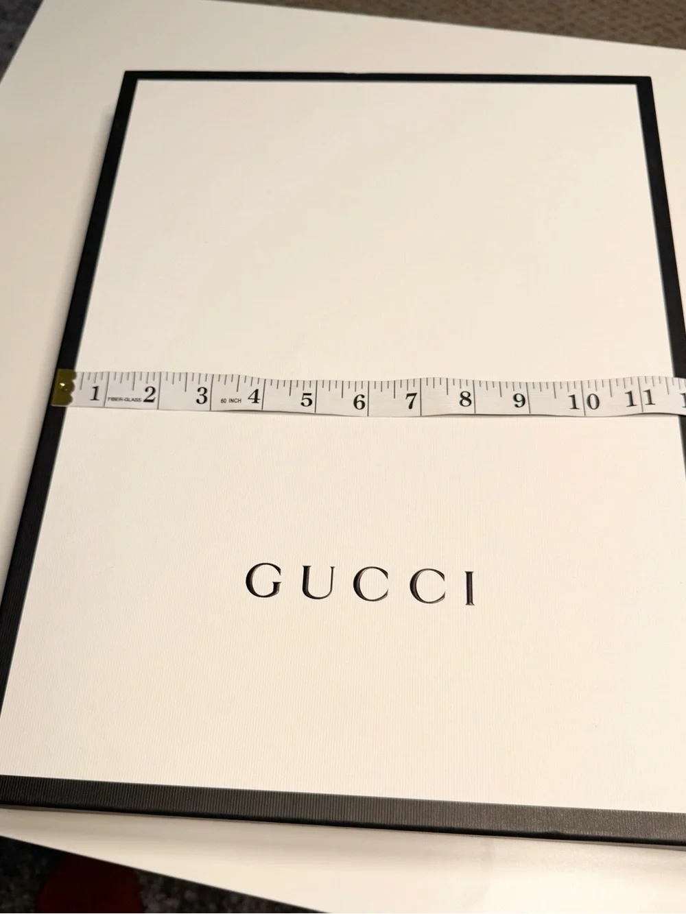 GUCCI Authentic Empty Signature Gift Box Scarf Small Clothing 16x12x1.5